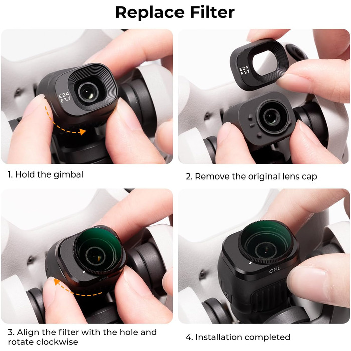 Набір фільтрів K&F Concept Mini 4 Pro: ND, CPL, 6 шт. для DJI Mini 4 Pro