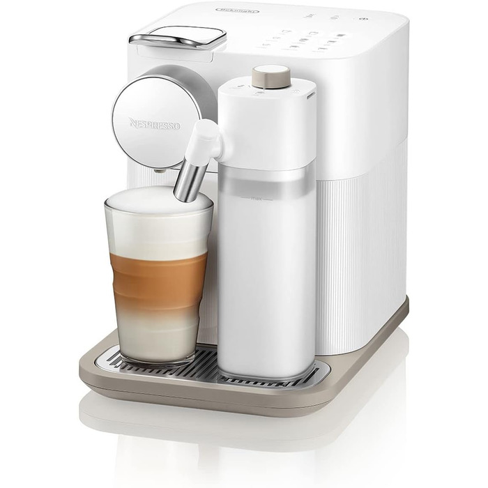 Nespresso De'Longhi EN640.W Gran Lattissima Coffee Capsule Machine with Automatic Milk System, 19 Bar Pressure, 1400W, White