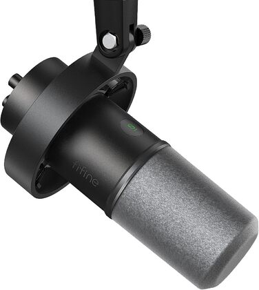 Mikrofon FIFINE K688: XLR/USB, Динамічний, Студійний, для Подкастів, Стримінгу, Ігор, Звукозапису
