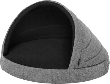 Dog cave, dog bed, dog sofa, dog cushion, dog house, dog basket, dog couch, resting place, pet bed, dog lounger, cushion, Graphite, R1: 65 x 50 cm