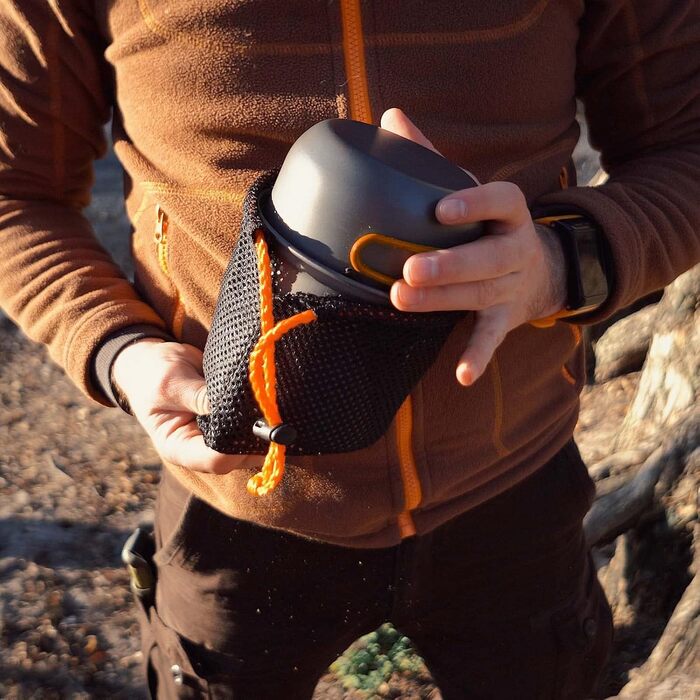 Набір посуду для кемпінгу: посуд для приготування їжі та котел для відпочинку на природі (6 предметів)