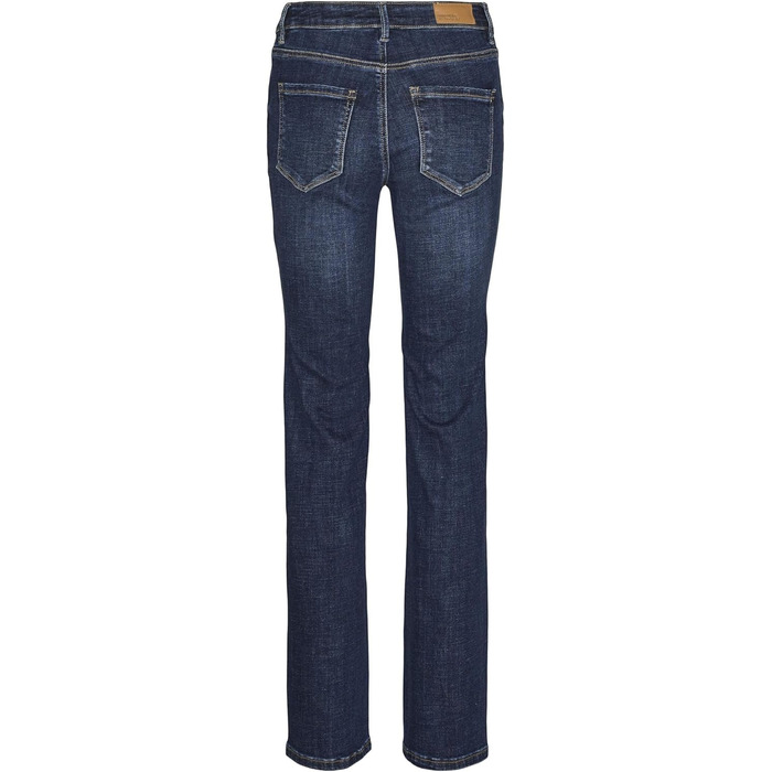 Джинси VERO MODA VMFLASH Straight-Fit, середньої посадки, синій денім, L / 32L