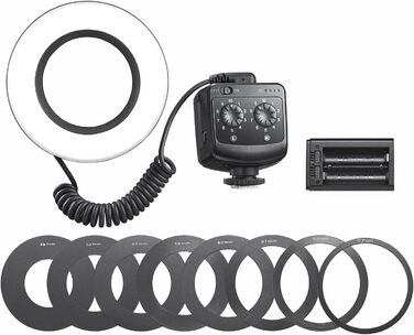 GODOX RING72 LED кільцева лампа для відео та фотозйомки з регулюванням яскравості, 72 LED, 5600K, адаптери 49-77mm