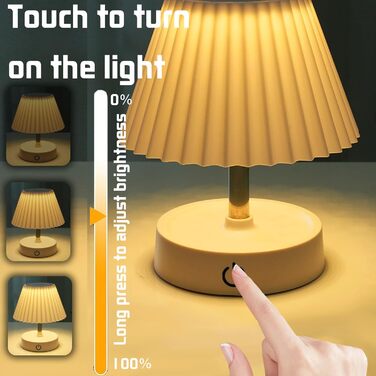 Настільна LED лампа акумуляторна 2 шт., телескопічна, з USB зарядкою, диммер сенсорний, нічник для спальні, вітальні, приліжкова