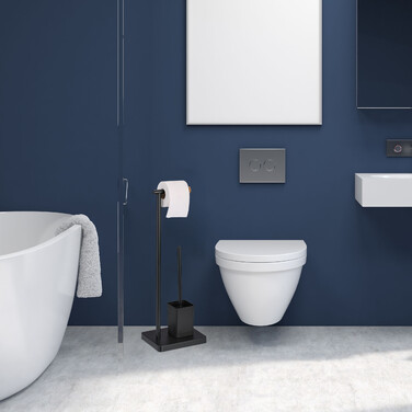 Relaxdays Toilet Set with 2 Replacement Brush Heads