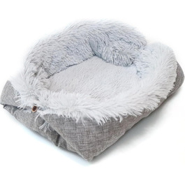 Ліжко для котів YUYTE, миюче, для дому, тепле, зручне, підходить для всіх сезонів (сірий)