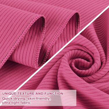 Рушник Linlook з мікрофібри - великий, компактний, швидковисихаючий. Ідеальний для спорту, подорожей, йоги, пляжу, тренажерного залу. (Зелений, Рожевий, 180x80 см)