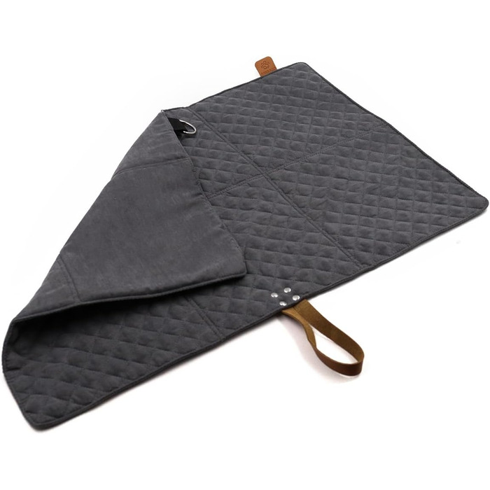 Килимок для собак Paws&Co: портативний, складаний, 75x50 см (M, сірий)