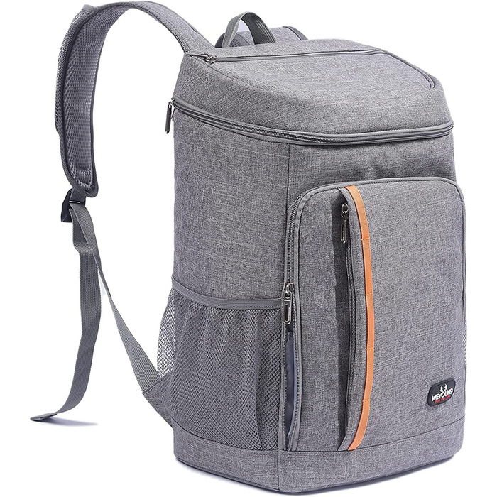 Терморюкзак 26L Kühl: ізольована сумка-холодильник для пікніків, походів, кемпінгу, риболовлі та роботи (сірий)