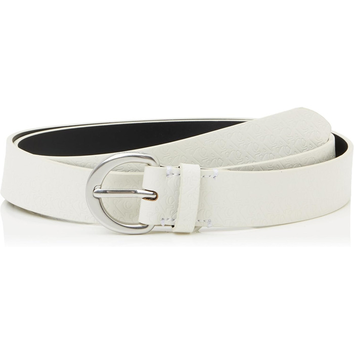 Ремінь жіночий Calvin Klein Classic Buckle Aop 30 мм, колір хакі (Lily White), розмір 110