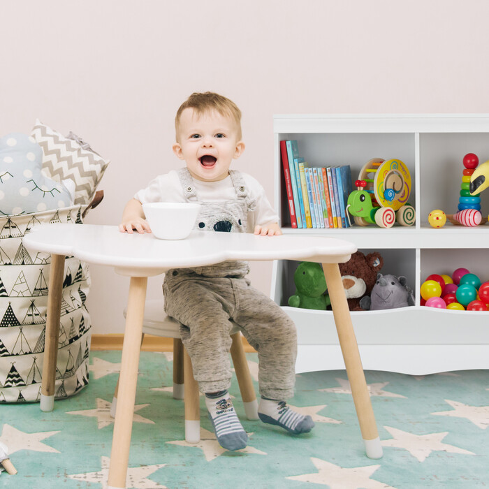 Relaxdays Kids' Shelving Unit, 4 Compartments