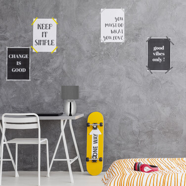 Relaxdays Table Lamp Metal & Fabric