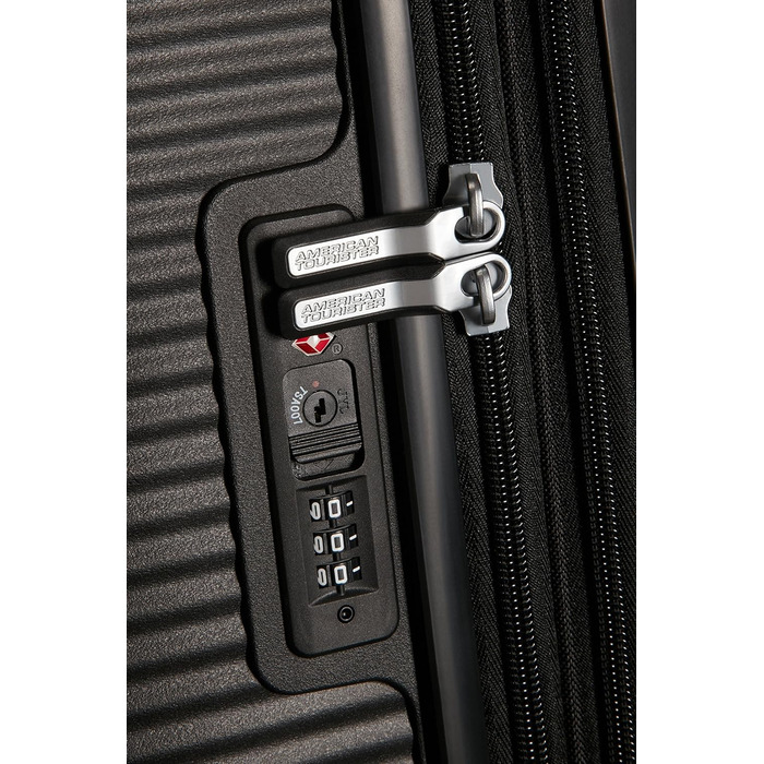 Чемодан American Tourister Soundbox Spinner L EXP 77 см, 97/110 л, чорний (Bass Black)