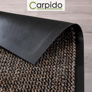 Килимок для дому Carpido 40x60 см - швидковисихаючий, антиковзаючий, для входу, сірий (2 шт.)
