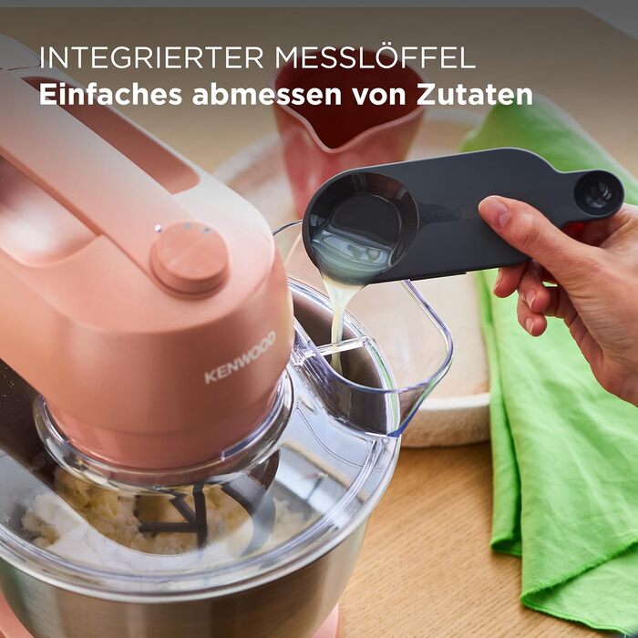 Кухонна машина KENWOOD kMix KMX750BK, компактний планетарний міксер, корал