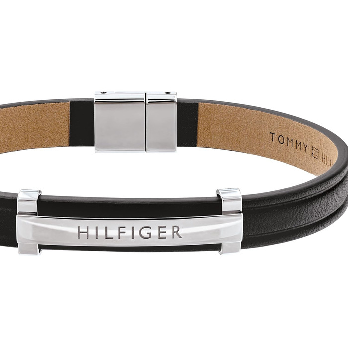 Браслет чоловічий шкіряний Tommy Hilfiger чорний 2790161