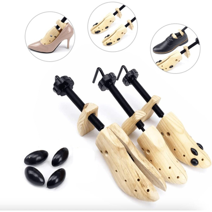 2-Way Shoe Stretchers for Men and Women, Large Size 43-42, Wide, a Pair – Men's Shoes-Dehner 38, 46, 46, 46, 47, 47, 47 – XL Shoe Stretchers for Men – Women's Shoe Widener