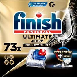 Таблетки для посудомийних машин Finish Ultimate Plus Infinity Shine, 73 капсули