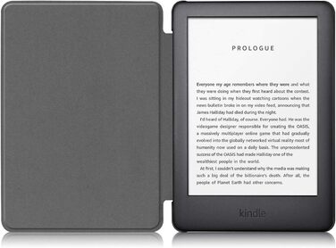 Чохол для Amazon Kindle 2019 (10 покоління) 6 дюймів Lobwerk: Slim Case з авто-сном та функцією підставки (Чорний)