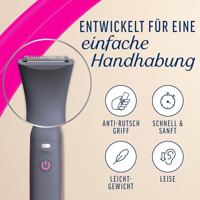 Триммер Veet Expert Intimate All-In-One: для обличчя, брів, інтимної зони та під пахвами - водонепроникний