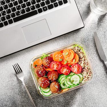 Набір скляних контейнерів для продуктів MCIRCO, 24 шт, сірий