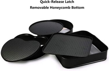 Набір форм для випічки 3 шт. з антипригарним покриттям та швидкою застібкою