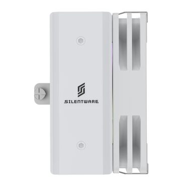 SILENTWARE CPU-Luftkühler Bora White - повітряний кулер для CPU з 2 вентиляторами 120mm, 6 теплових трубок, RGB підсвітка, TDP 265W, сумісний з Intel LGA 115X/1200/1700/1851 та AMD AM4/AM5