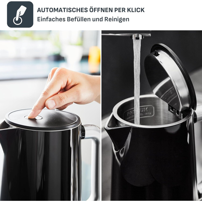 Електричний чайник Tefal Smart’n Light з регулятором температури та функцією підігріву, LED-дисплеєм, швидким нагріванням