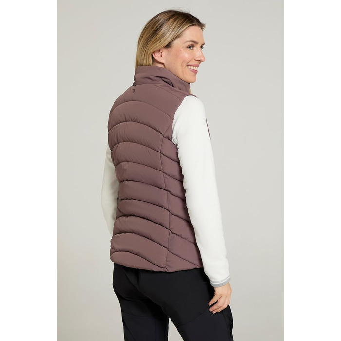 Жіночий жилет Mountain Warehouse Opal з утеплювачем - легка термокуртка, кишені на блискавці, водовідштовхувальний (32, маульфорсграу)