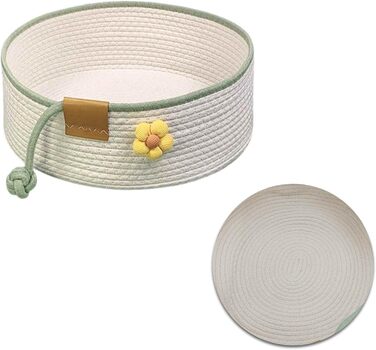 Тканинне ліжко для котів, 40 см, розкладний кошик-гніздо, дихаюче ліжко для домашніх тварин, стійке до подряпин, універсальне ліжечко для кошенят (L, Бежевий)