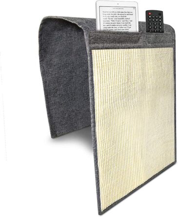 Navaris Cat Scratch Mat Scratch Protection Sofa - with 2 compartments - 128 x 45 cm Sisal Scratch Rug for Cat - Couch Cat Scratch Mat - also for Dogs