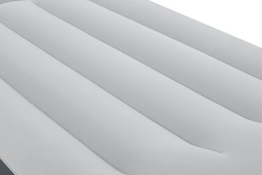 Надувний матрац Novaluxe з вбудованим електронасосом та подушкою, сірий 191x97x38 см