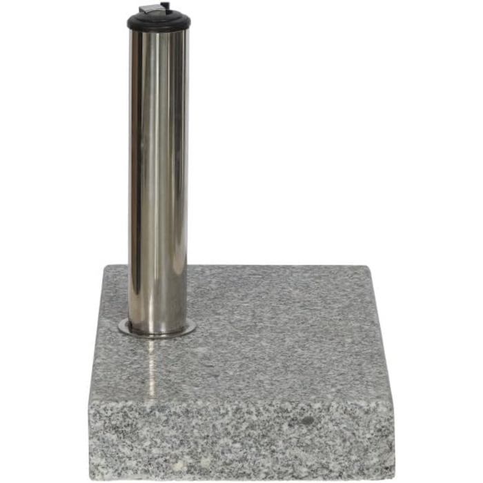 SIENAGARD 213345 Umbrella Stand, 25 kg, 45 x 28 cm for umbrella sticks with a diameter of 25-48 mm, grey