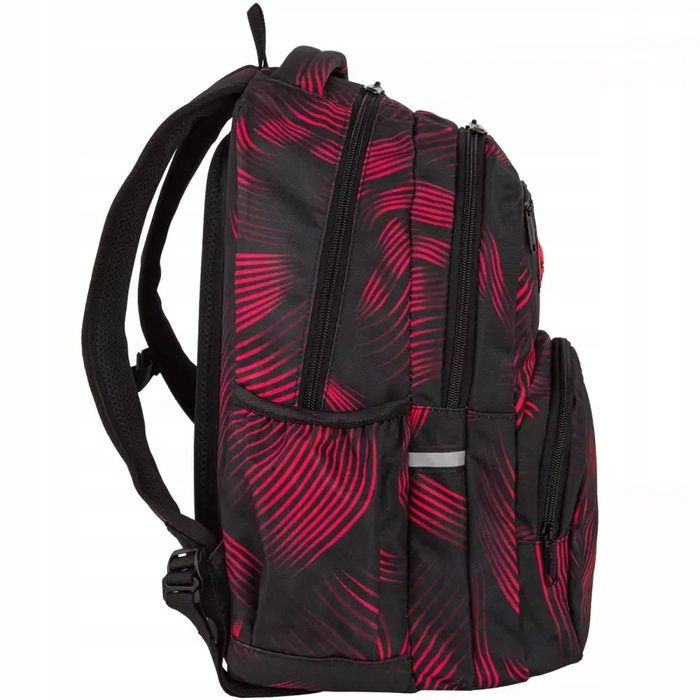 Багатофункціональний шкільний рюкзак CoolPack, чорно-червоний, 23 л