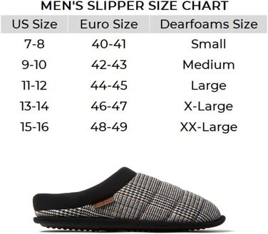 Dearfoams чоловічі тапочки-клоги Asher з піною з пам'яті, чорні, 44.5/45.5 EU