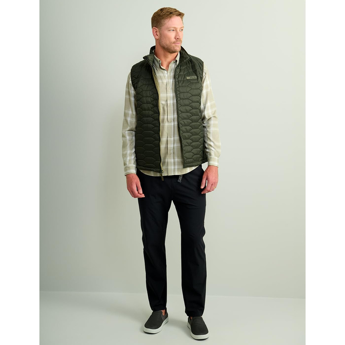 Жилет HUK Scale для чоловіків, утеплений, з DWR просоченням, для риболовлі (XXL, Zypressenlandung)