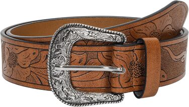 Жіночий/Чоловічий Ремінь Cowboy з Регульованою Пряжкою в Стилі Західного Дикого Заходу - для Джинсів, Штанів, Суконь. Розмір 30-39 (107 см)