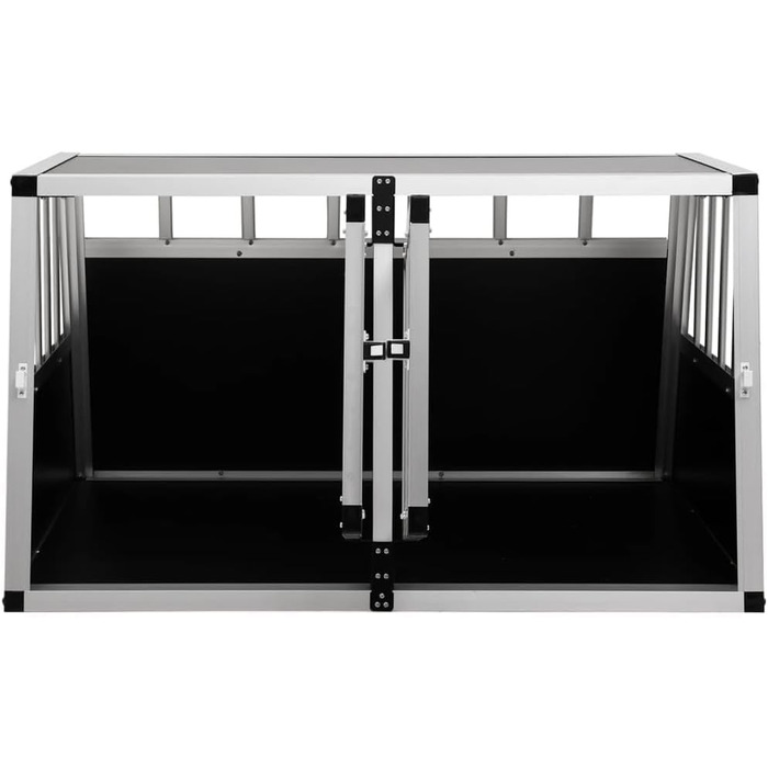 Транспортна переноска для собак VidaXL з подвійними дверцятами, 94x88x69 см, переноска для подорожей, клітка для собак