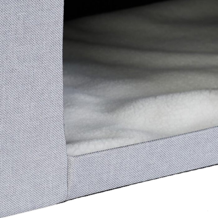 Кігтечка для котів Relaxdays, складна, 100 кг, з подушкою, сіра, 40.5 x 72 x 40.5 см