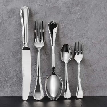 GRÄWE Bayreuth Cutlery Set, 10-piece, 2-person, silver-colored, stainless steel, polished