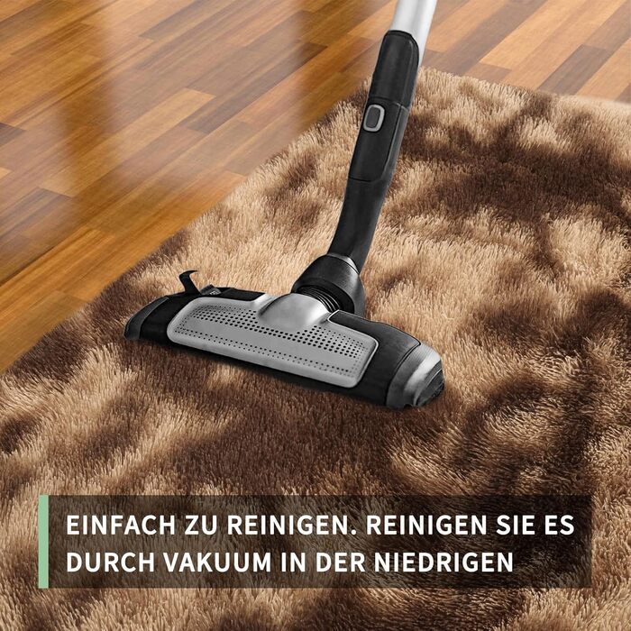 Килимок для вітальні Sour Lemon, 60 x 120 см, сірий, пухнастий, для спальні, миючий, нековзний, з бахромою