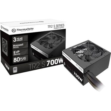Блок живлення для ПК Thermaltake TR2 S 700W, 80 PLUS, ATX, з тихим 120мм вентилятором, чорний