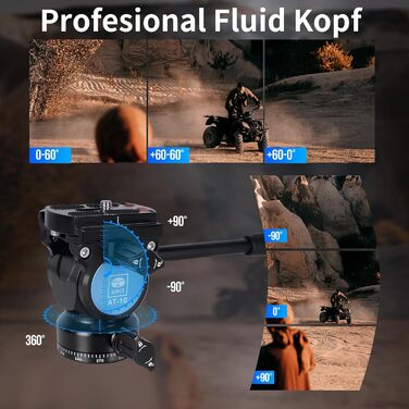 Штатив SIRUI Traveler X Carbon з Fluid-головкою та Quick-Twist системою для Arca Swiss, Ultraleichtes Reisestativ для DSLR/Відеозйомки, реверсивна центральна колона, 0.95kg