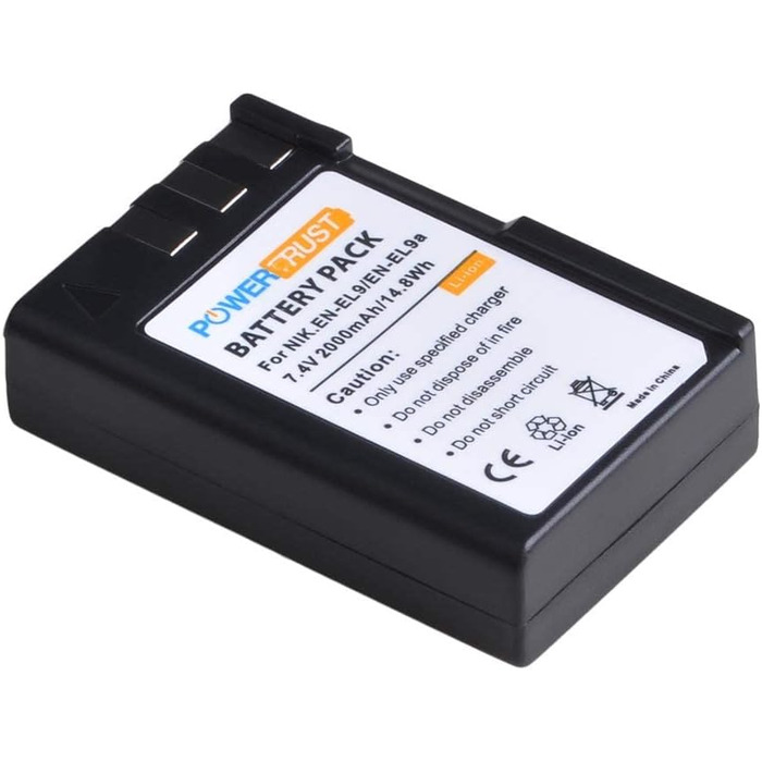 Акумулятор Nikon EN-EL9/EN-EL9a 2000mAh + зарядний пристрій Type-C для D3000, D5000, D40, D40x, D60