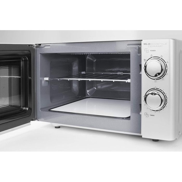 Мікрохвильова піч CASO MG 20 Ecostyle Ceramic з грилем, 20 літрів, 2 рівня, CASOTEK