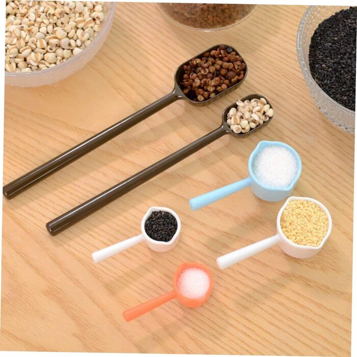 LIFKOME 4-Piece Kitchen Utensil Liquid Mixing Rod Measuring Cup for Liquids Milk Powder Spoon Nested Measuring Cups Vintage Measuring Spoon Stirring Stick Salt Spoon Baby