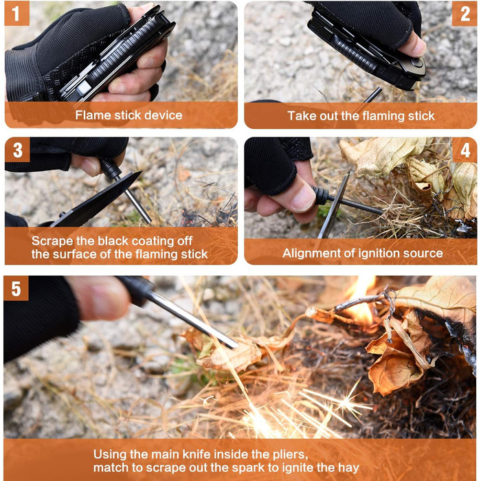 Мультитул 15 в 1: плоскогубці, кресало, свисток, ножиці, викрутка, замок, подарунок для чоловіків, DIY, батькові/татові, чоловікові, хлопцеві