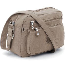 Сумка жіноча через плече ekavale Kleine Schultertasche - нейлон, водонепроникна, для дівчаток, повсякденна (Сірий)