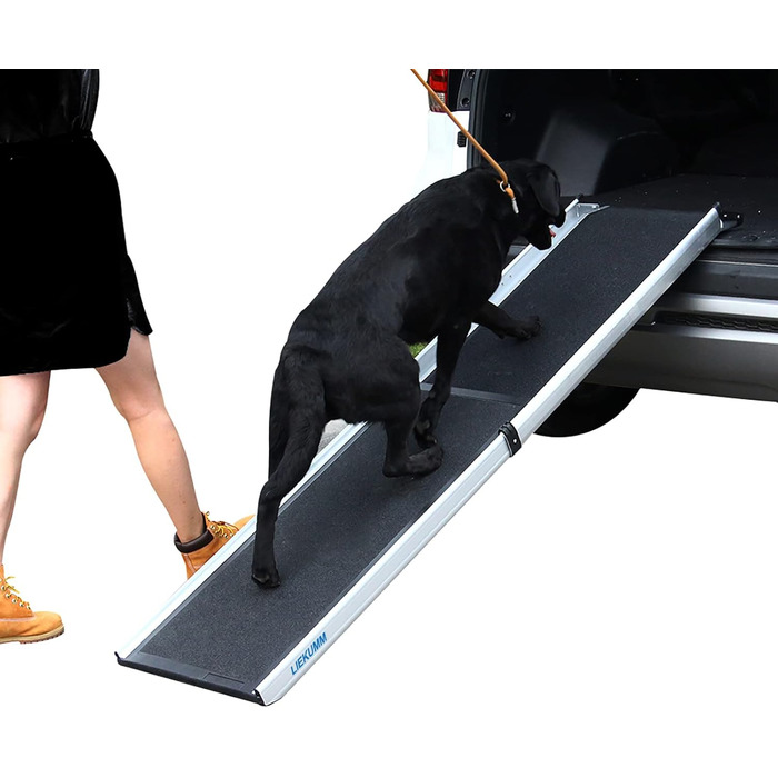 Рампа для собак Liekumm, телескопічна, до 90 кг, 99-182 см, алюміній, для легкових автомобілів, позашляховиків, вантажівок