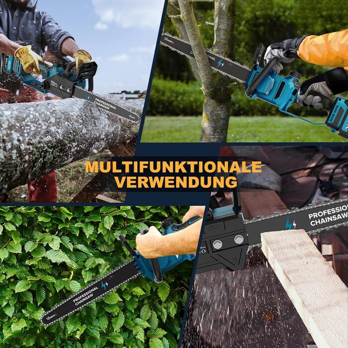 Акумуляторна міні-пила PowerCut X13: 6 дюймів, 8000mAh, автоматичний змащувач, для стрижки гілок та дерева